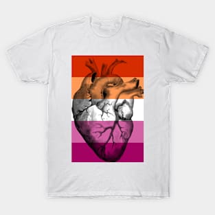 Lesbian Pride Anatomic Heart (2) T-Shirt